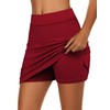 Ekouaer Golf Skirt Active Fitness Running Skorts with Inner Shorts