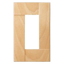 sugatune工業 Switch Wallplate, Premium Wood Sq Series Natural Wood (meziro Hippo) PXP – WS01 – MK