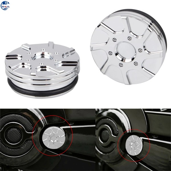 Unbranded Chrome CNC Swingarm Pivot Bolt Cover For Harley V-Rod