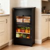 Large Potato and Onion Storage Bin - Wooden Stackable Bread