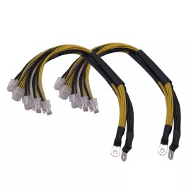 Unbranded 2 Pcs 10X PCIe 6Pin Powers Connector Cable for Bitmain Antminer APW7 APW3++ PSU