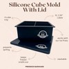 Pressice Barware - Molde de cubeta jumbo de 2.5 pulgadas,