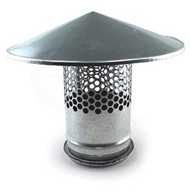 Winding Duct Pipe Roof Hood Ventilation Exhaust Pipe Exhaust Hood Exhaust Air Rain Cover Diameter 100 mm