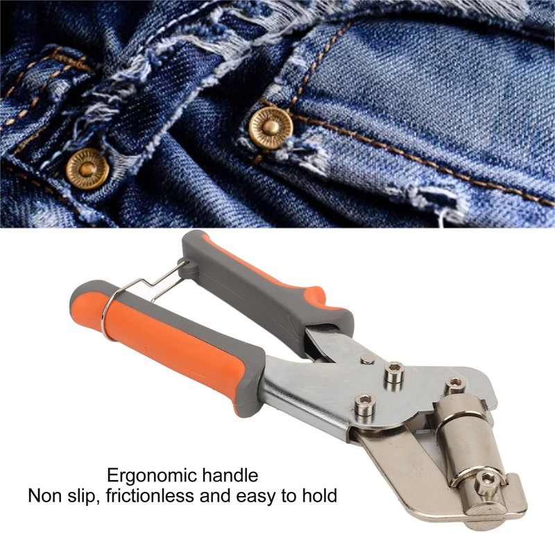 Grommets Eyelet Punch Kit Handheld Portable Hole Puncher Pliers Set