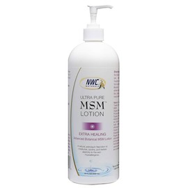 NWC Naturals Ultra-Pure MSM Lotion, All Natural, Hypoallergenic, Extra-Healing, Nourishing Body Lotion 32 Ounces