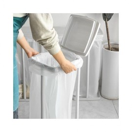 LuminaD Recycling Bags, 62-Ply, Stand Not Included, Single Pack, 100 Pieces 50L Clear 50pcs x 2