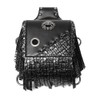 Steampunk - Riñonera bandolera con cintura gótica, con cadena, pierna