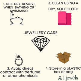 I Jewels (ML311) - Juego de collar con tachuelas de perlas y Kundan de Bollywood chapado en oro de 18 quilates para mujer, No es una piedra preciosa