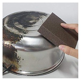 Caxmtu 3Pcs Magic Carborundum Brush Sanging Sponge for Pot Teapot Kettle Descaling Clean Large Area Flexible