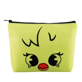 K-Pop SKZ Makeup Bag K-Pop Bbokkari Gifts SKZ Cartoon Face Gifts SKZ Merchandise (Yellow Bag UK)