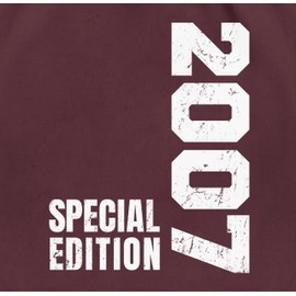 Shirtracer - Gym Bag Backpack - 18th Birthday - Special Edition 2007, 06 Bordeaux red, Unit size