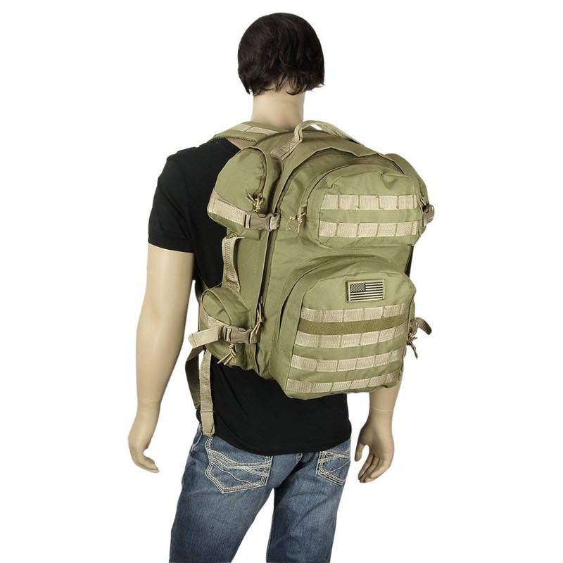NPUSA Men's Large Expandable Tactical Molle Hydration ReadyBackpack Daypack Bag