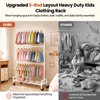 Heavy Duty Kids Clothing Rack Rolling Large Storage Capacity Dress