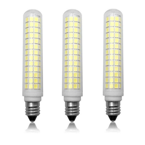 K JINGKELAI E11 LED Bulbs Dimmable 13W(Equivalent to 120w Halogen Bulbs Replacement) 110V Cool White 6000K LED Corn Light Bulbs JD T4 E11 Mini Candelabra Base,Dimmable,134 LED 2835 SMD,3 Pack