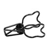 100Pcs Binder Clips Cute Bear Hollow Strong Clamping Force Metal