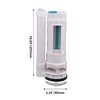 Mxfans ABS Toilet Cistern Dual Flush Push Button Valve 9.84inch
