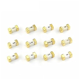 Fuse 10PCS Gold Foot 1808 125V 0451 SMD Fast Blow Fuse 1A 2A 3A 4A 5A 6.3A 7A 8A 10A 0451 Ultra-Rapid fuses New (Size : Fuse Holder)