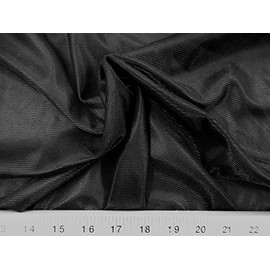 Yard Discount Fabric Nylon 40 Denier Tricot Stretch Black 108 inch Wide TR15