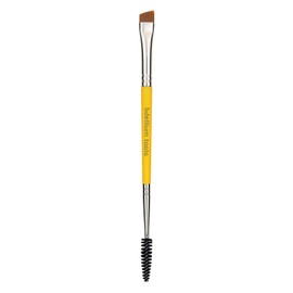 Bdellium Tools Professional Makeup Brush - Studio Series 736 Double-ended Angled Definer/Spoolie - With All-Vegan Synthetic Fibers, For Polished, Well-groomed Lashes and Brows (Yellow, 1pc)