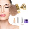 HAPPOW Large Self Tanning Brush, Gold Oval Body Makeup Tan