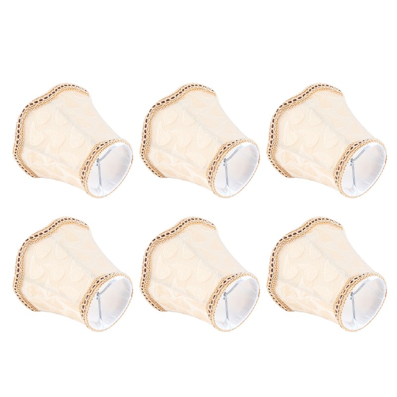 6PCS Fabric Lampshade Wall Lamp Cover Chandelier Lamp Shade for