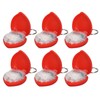 6pcs Cardiopulmonary Resuscitation Face Shield Portable Hygienic Pocket Facial Cover
