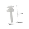 SHINEOFI 2Pcs Toilet Seat Mounting Bolts with Washers Wear Resistant