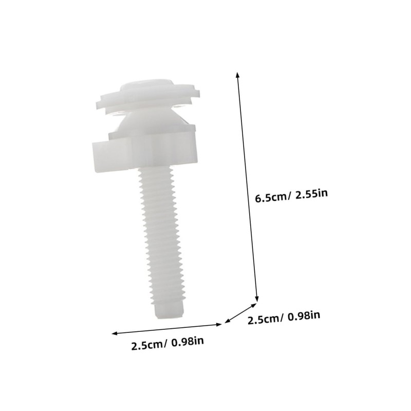 SHINEOFI 2Pcs Toilet Seat Mounting Bolts with Washers Wear Resistant