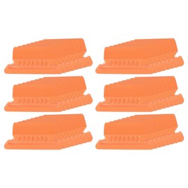 PATIKIL 3 Inch File Folder Labels, 48pcs File Folder Tabs with Inserts Labels Plastic Clear for Hanging File Binders Quick Identification Organizer, Orange Slot
