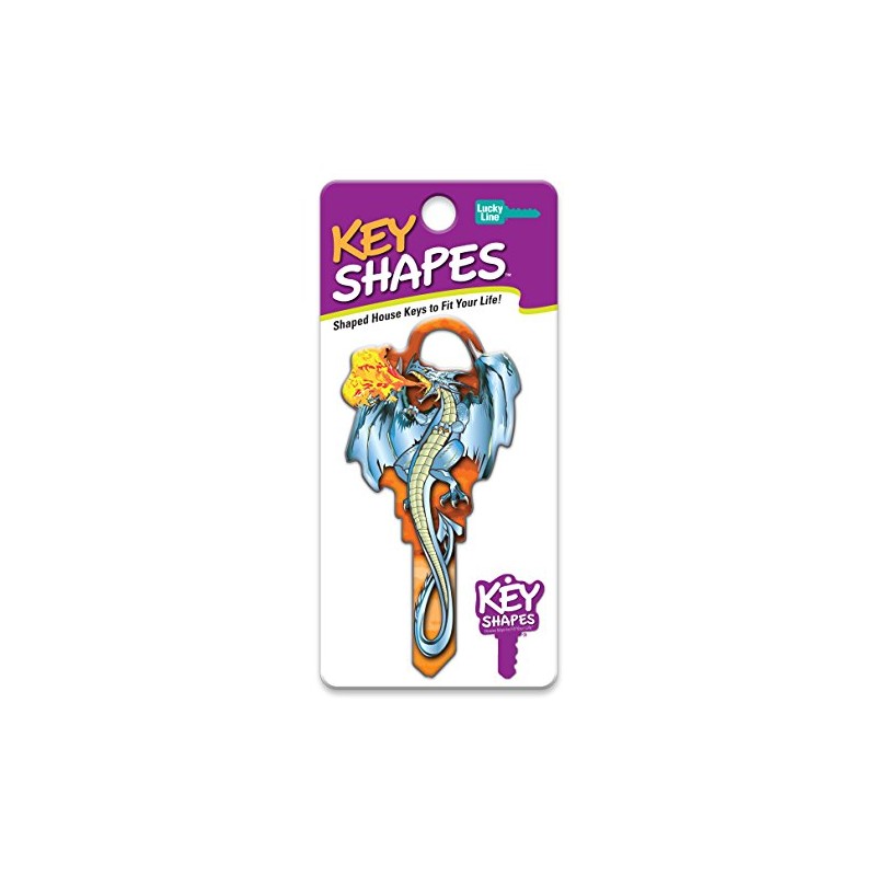 Lucky Line Key Shapes, Medieval DRAGON - House Key Blank,