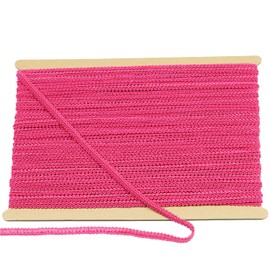 dlboboai Gimp Braid Trim Polyester Braided Ribbon 25 Yards 8mm Wide Centipede Braided Lace Trim for Sewing Crafts Clothing Curtains Accessories Lampshade Home DIY Decoration (Rose Red, 8mm Wide)