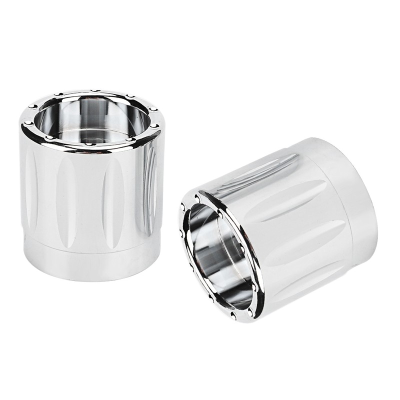 2pcs Aluminum Alloy Motorcycle Axle Skull Nut Bolt Cover Cap