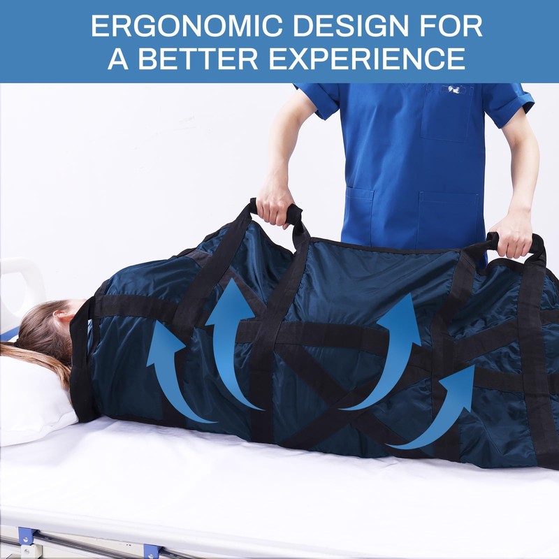 Puholo Positioning Bed Pad with Handles 50"x40" Draw Sheet for