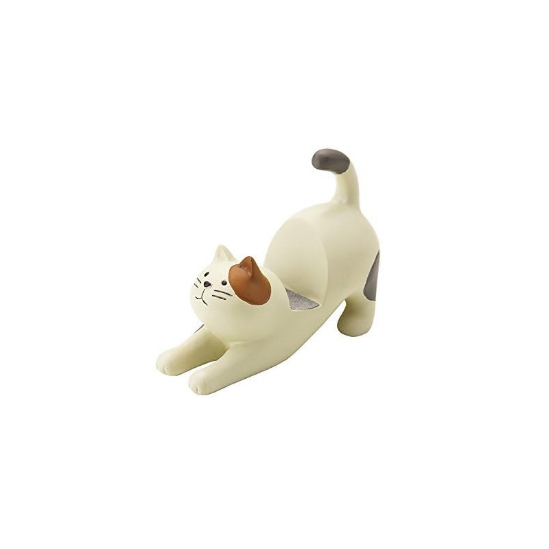 DECOLE: CONCOMBRE Cream Cat with Brown Ear Patch Smartphone Stand