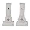 2Pcs Adjustable Flag Pole Holder Aluminium Alloy Metal Wall Mount