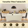 Hanbertti 2 Pack Spandex Table Covers Stretchable Tablecloth Universal Rectangular