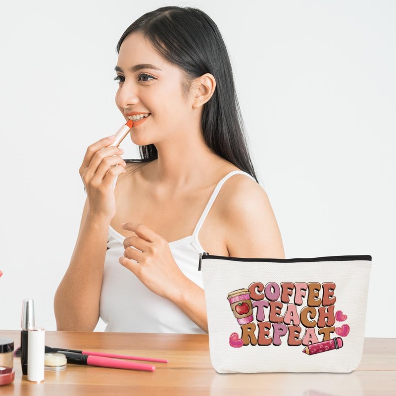 CVYW Teacher Appreciation Makeup Bag - Funny Gifts for Women,
