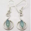 SilverStarJewel - Pendientes de Calcedonia de Plata de Ley 925,
