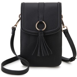 VX VONXURY Handy Umhängetasche Damen Klein, PuＬeder Handytasche mit Reißverschluss, Crossbody Bag Geldbörse zum Umhängen