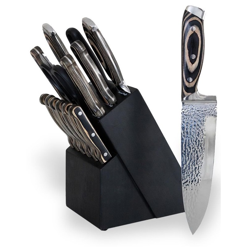 Kitchen Knife Set – 15-Pcs High-Carbon Steel Knife Set with