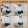 TOPINCN Limpiacristales Magnético de Doble Cara, Fuerte Absorción, Diseño Trilateral,