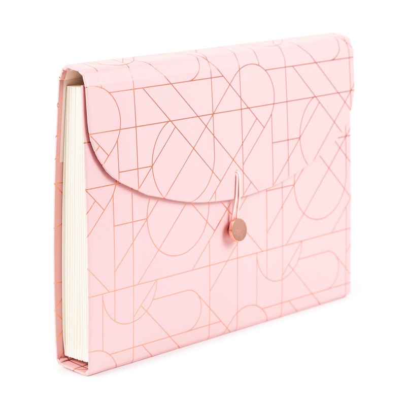 U Brands Modern Pretty Fashion Expandable File Folder, Letter Size,