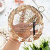 20th Anniversary Wedding Gifts Crystal Plate with Gold Leaf Wreath