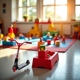 Myuiao Red Mini Finger Scooter, Cute Mini Skateboards Plastic Finger Skateboards Finger Sport Interactive Photography Props Finger Boards and Finger Bikes （1Pc Random Red）