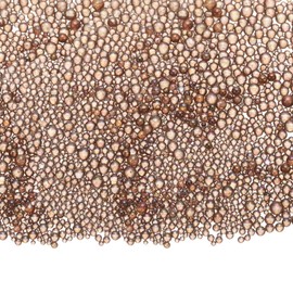 CoCud Iridescent Glass Tiny Bubble Beads, 0.4-3mm 10g No Hole Micro Mini Round Mauve Water Droplets Beads - Applications: for Resin Filler, Nail Art, Dollhouse Bath Tub