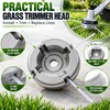 Universal Trimmer Head for Lawn & Weed Cutting – Aluminum