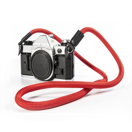 Eorefo Camera Strap Vintage 100cm Nylon Climbing Rope Camera Neck Shoulder Strap for Micro Single and DSLR Camera(Red)