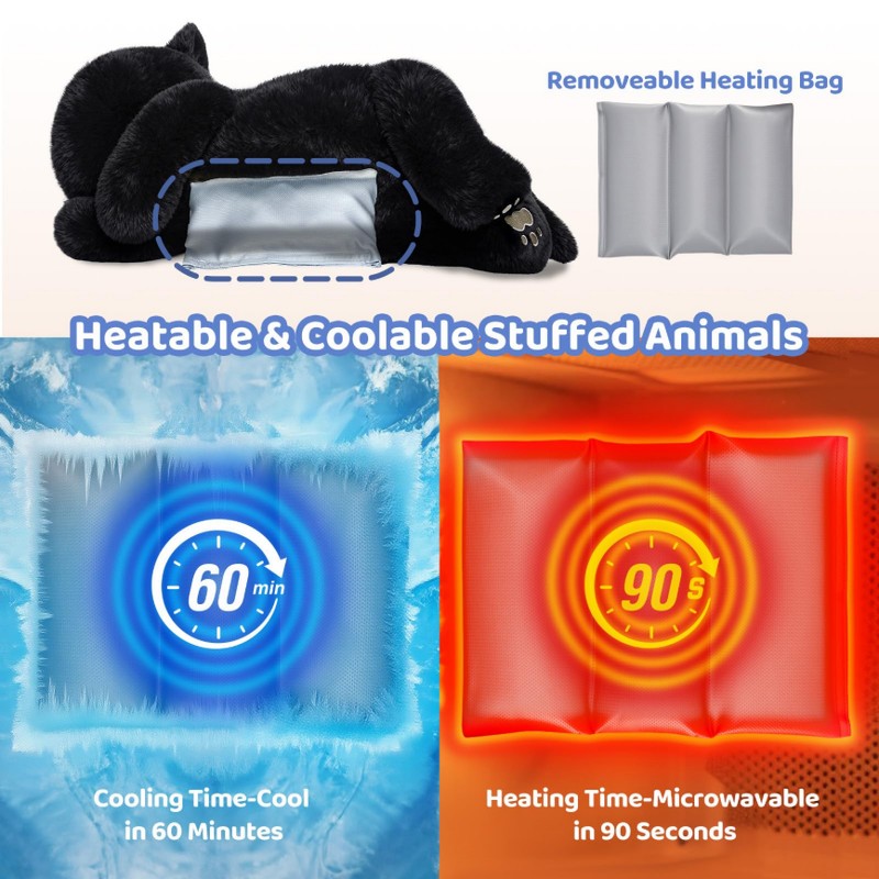 Weighted Stuffed Animals with Microwavable Heating Pad - 5lb or