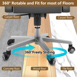 Yuechenggui Universal Size Office Chair Twin Caster Wheels, Chair Casters Replacement, for Office Chairs, Gaming Chair, Swivel Chair, RoHS and BIFMA quality certified. 5 Pcs 11 mm (Tiefes Grau)