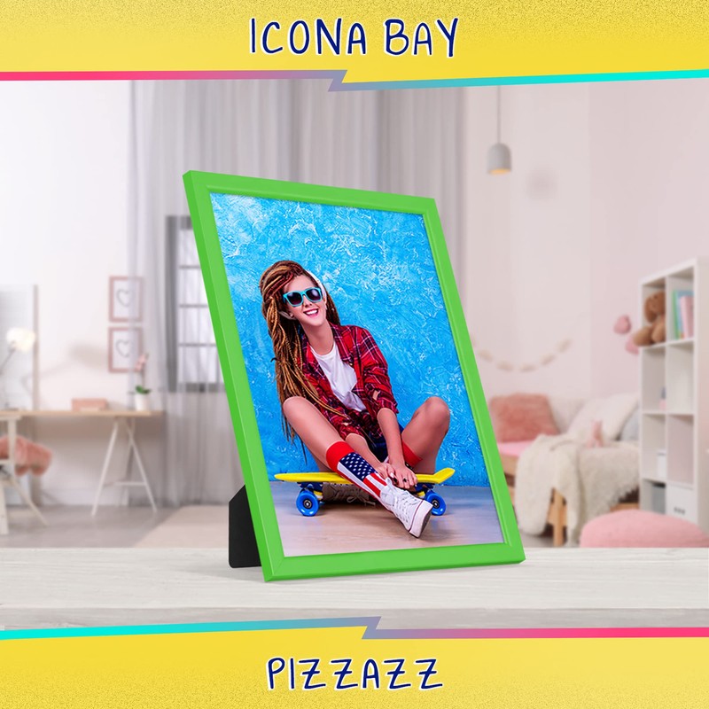 Icona Bay 8x10 inch Green Solid Wood Photo Frame Pizzazz